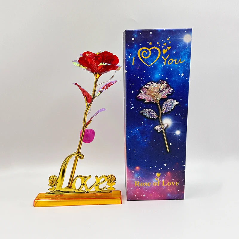 The Perfect Gift for Valentine's Day, Mother's Day, Birthday, Anniversay, Graduation, Christmas. Love Eternal Glow Rose.