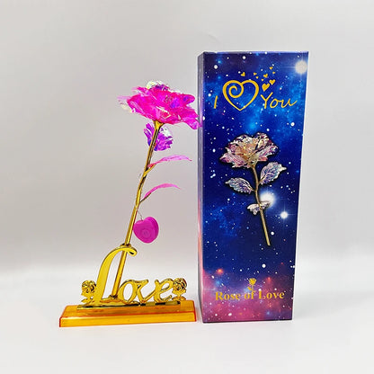 The Perfect Gift for Valentine's Day, Mother's Day, Birthday, Anniversay, Graduation, Christmas. Love Eternal Glow Rose.