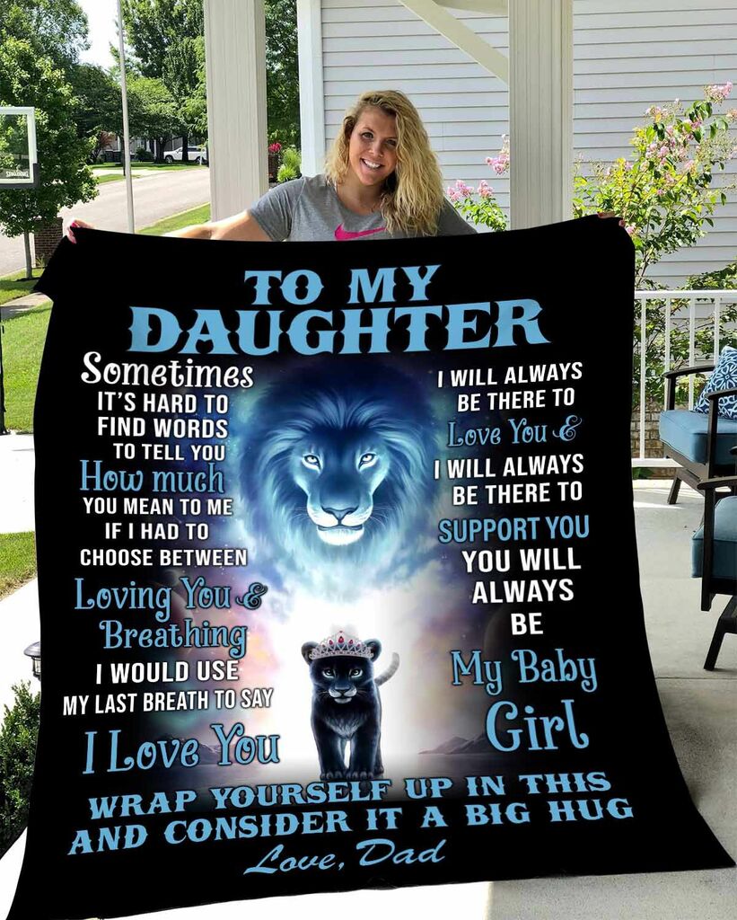 mocked up blanket for your daughter