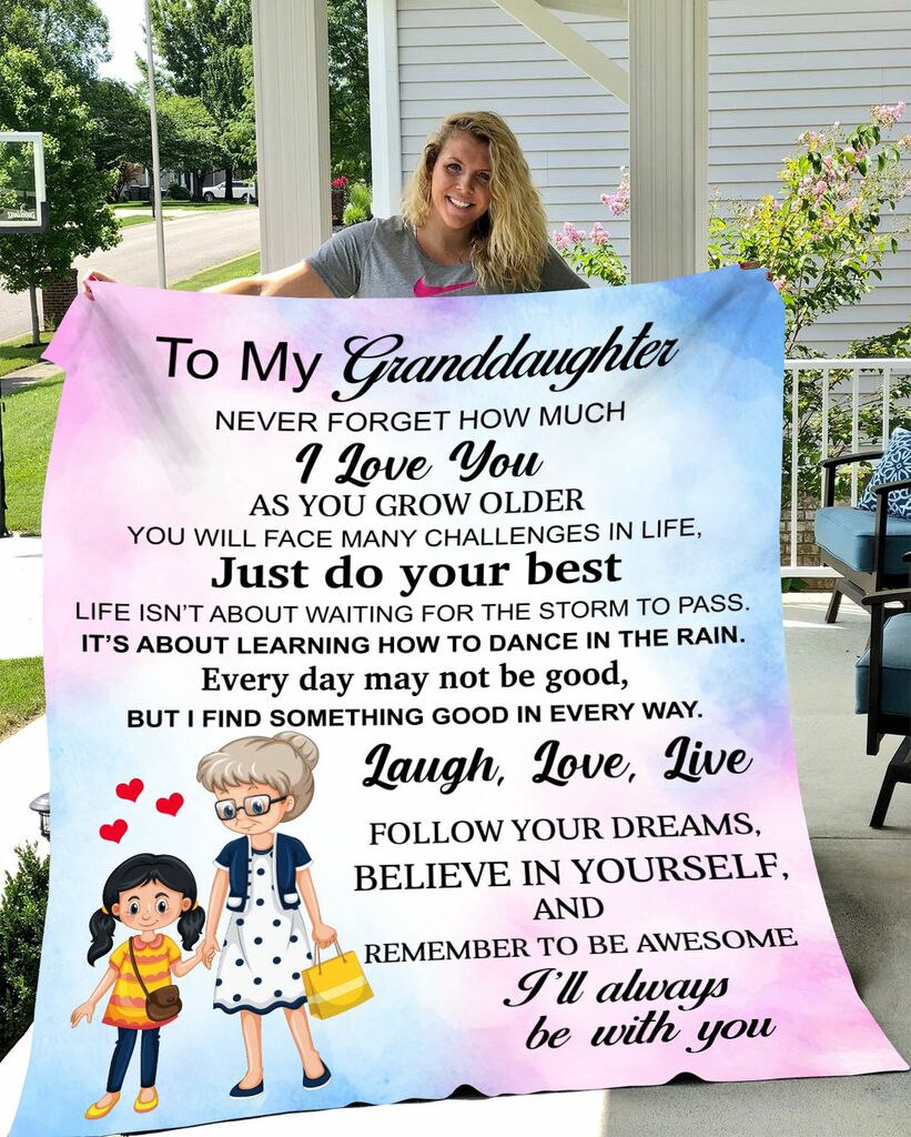 Mocked up blanket for your grand daughter