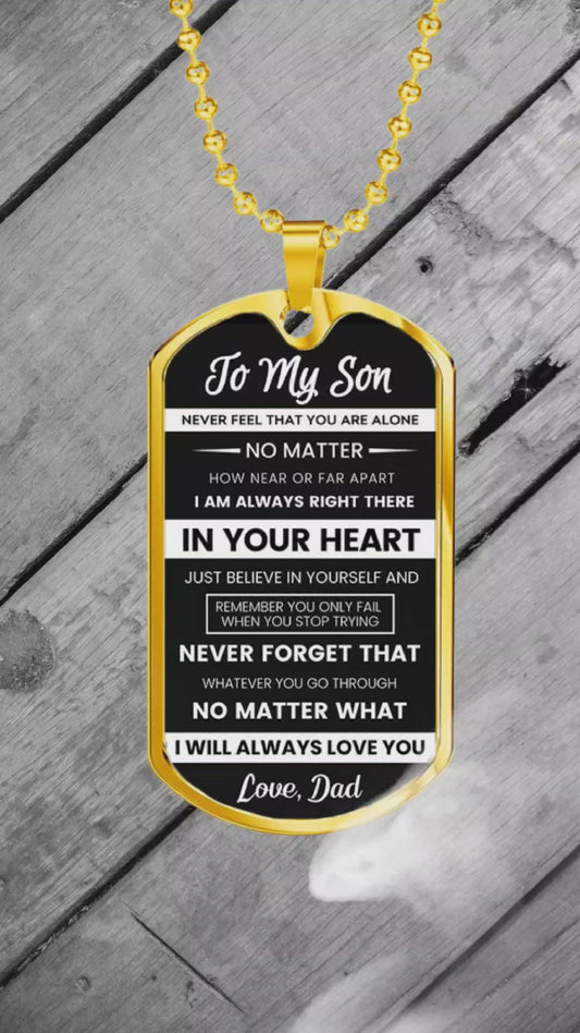 Dog Tag For your Son